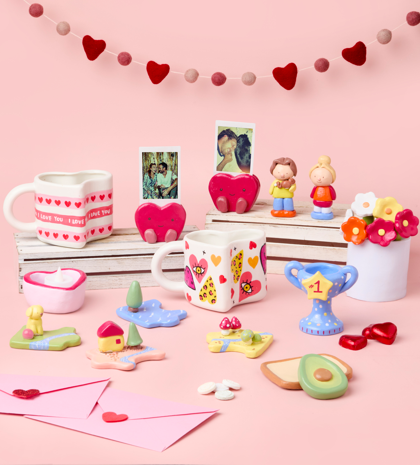 Creative Date Night: Perfect Pair Mugs & Clay Bundle