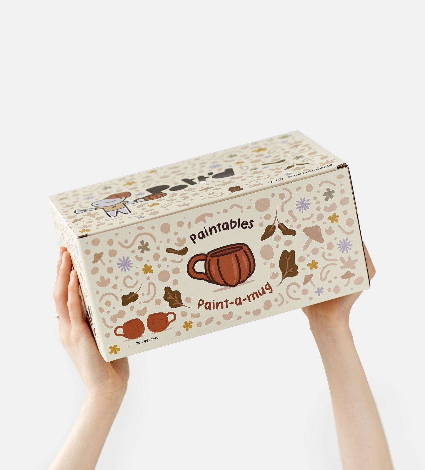 Pumpkin Paint-a-Mug x2