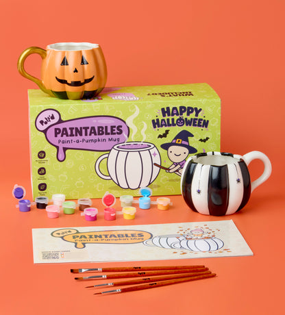 Pumpkin Paint-a-Mug x2