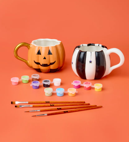 Pumpkin Paint-a-Mug x2