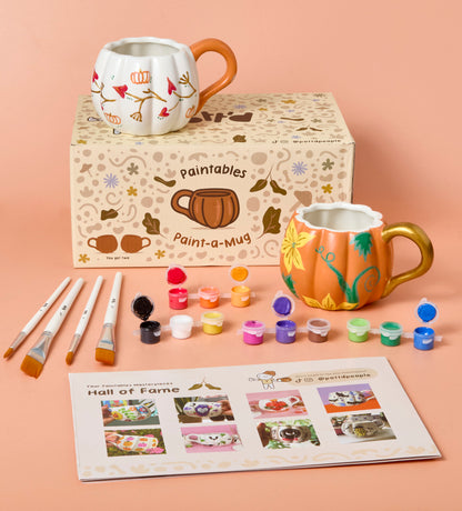 Pumpkin Paint-a-Mug x2
