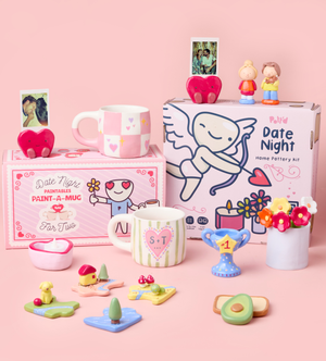At-Home Pottery & Mug Painting Date Bundle