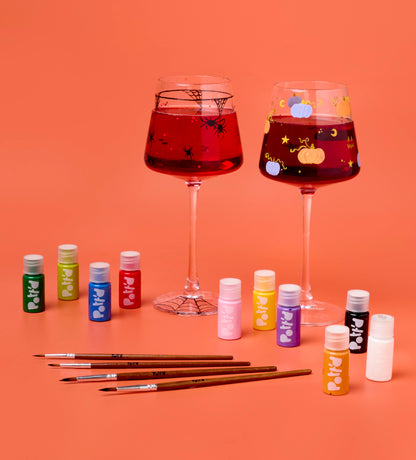 Halloween Paint-a-Wine Glass
