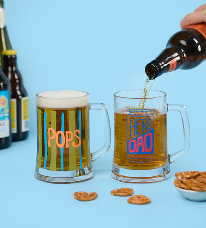 Father's Day Paint-a-Beer Glass x2