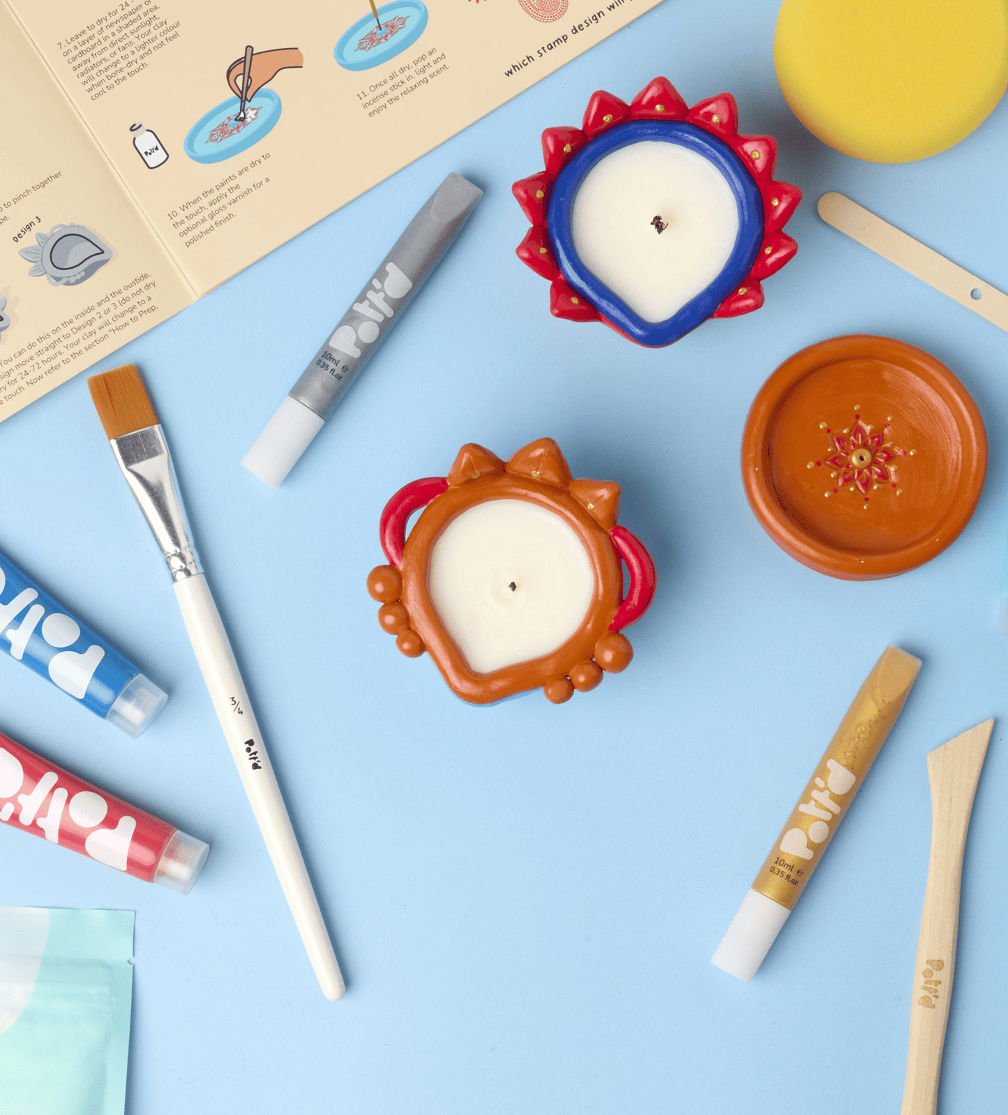 Diwali Candle & Clay Kit