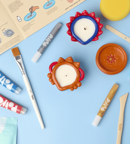 Diwali Candle & Clay Kit