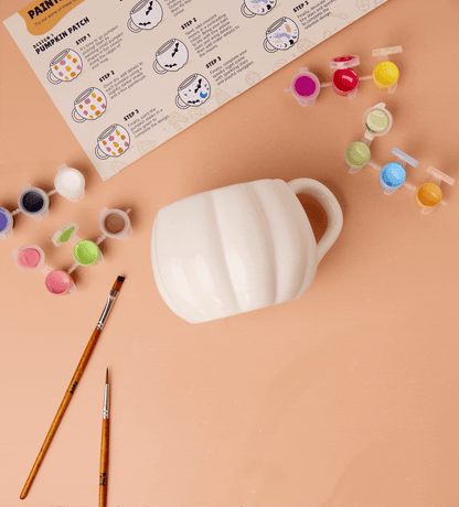 Pumpkin Paint-a-Mug x2