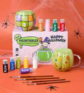 Glass Pumpkin Mug x2