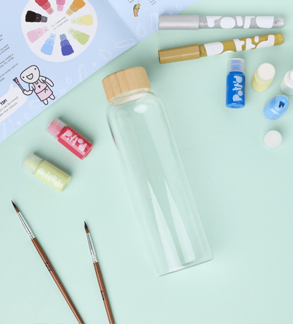 Paint-a-Glass Water Bottle x2