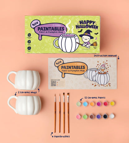 Pumpkin Paint-a-Mug x2