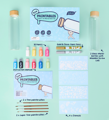 Paint-a-Glass Water Bottle x2