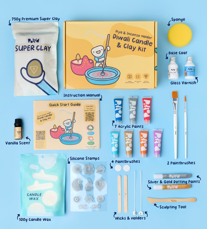 Diwali Candle & Clay Kit