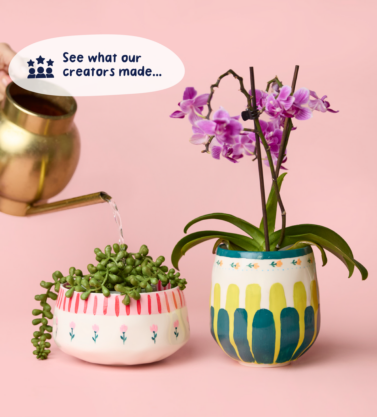Paint-a-Plant Pot x2