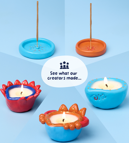 Diwali Candle & Clay Kit