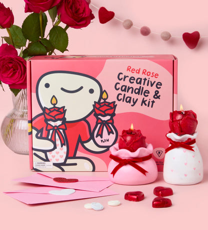 Red Rose Candle & Mug Bundle