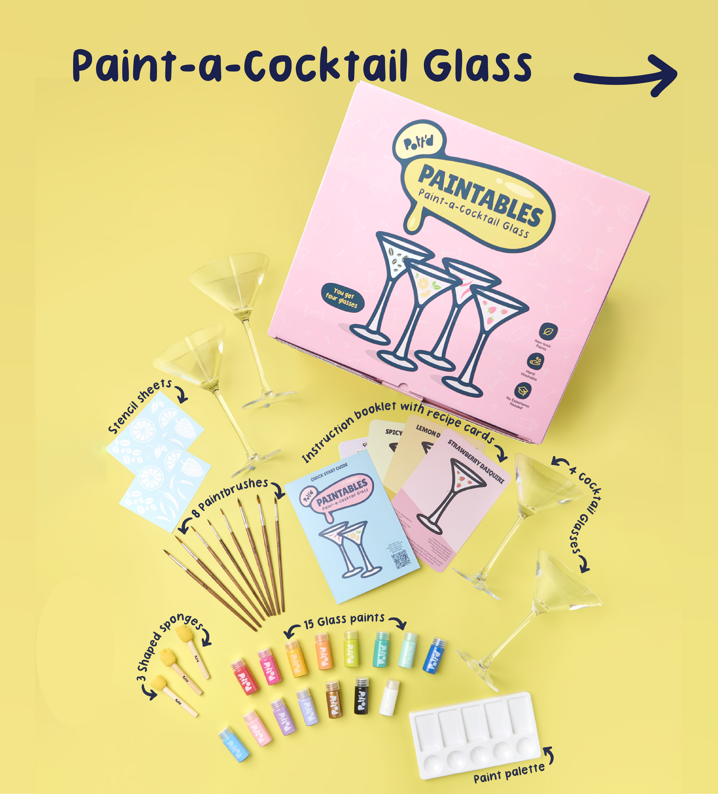 Sip & Style Bundle: Cocktail & Wine Glasses