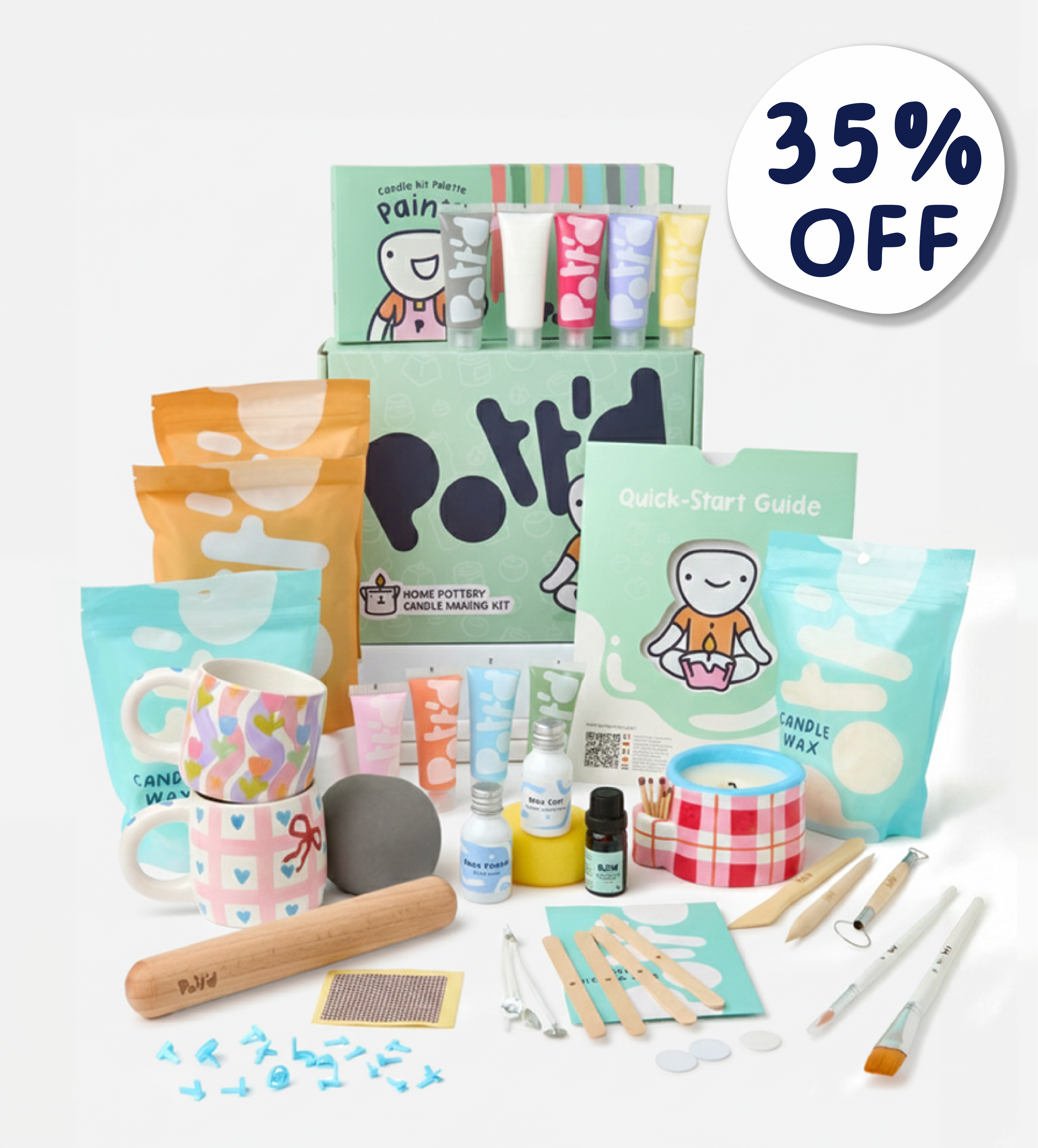 Mug & Pottery Candle Bundle - Image 1