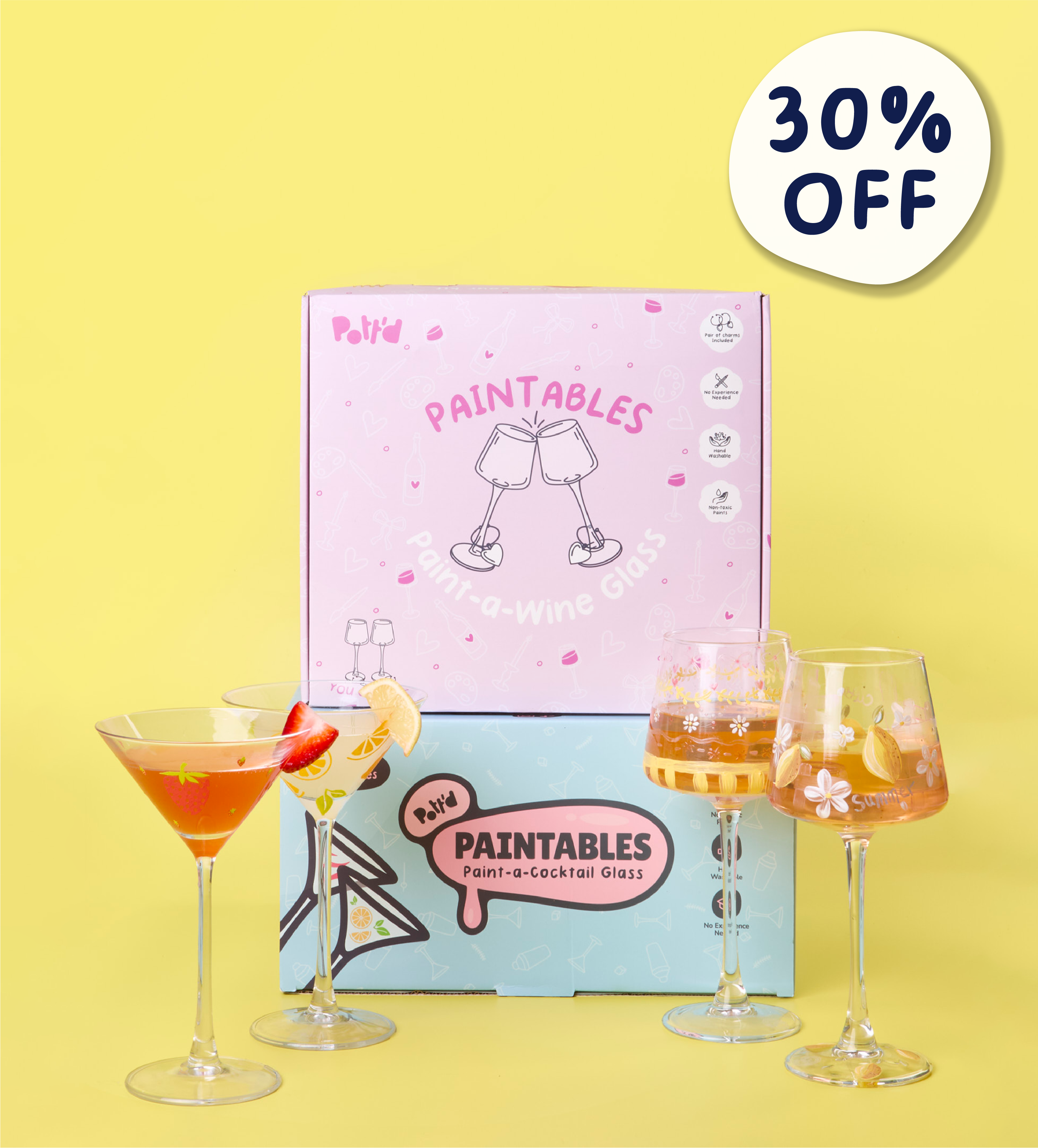 Sip & Style Bundle: Cocktail & Wine Glasses - Image 1