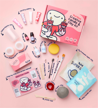 Red Rose Candle & Mug Bundle