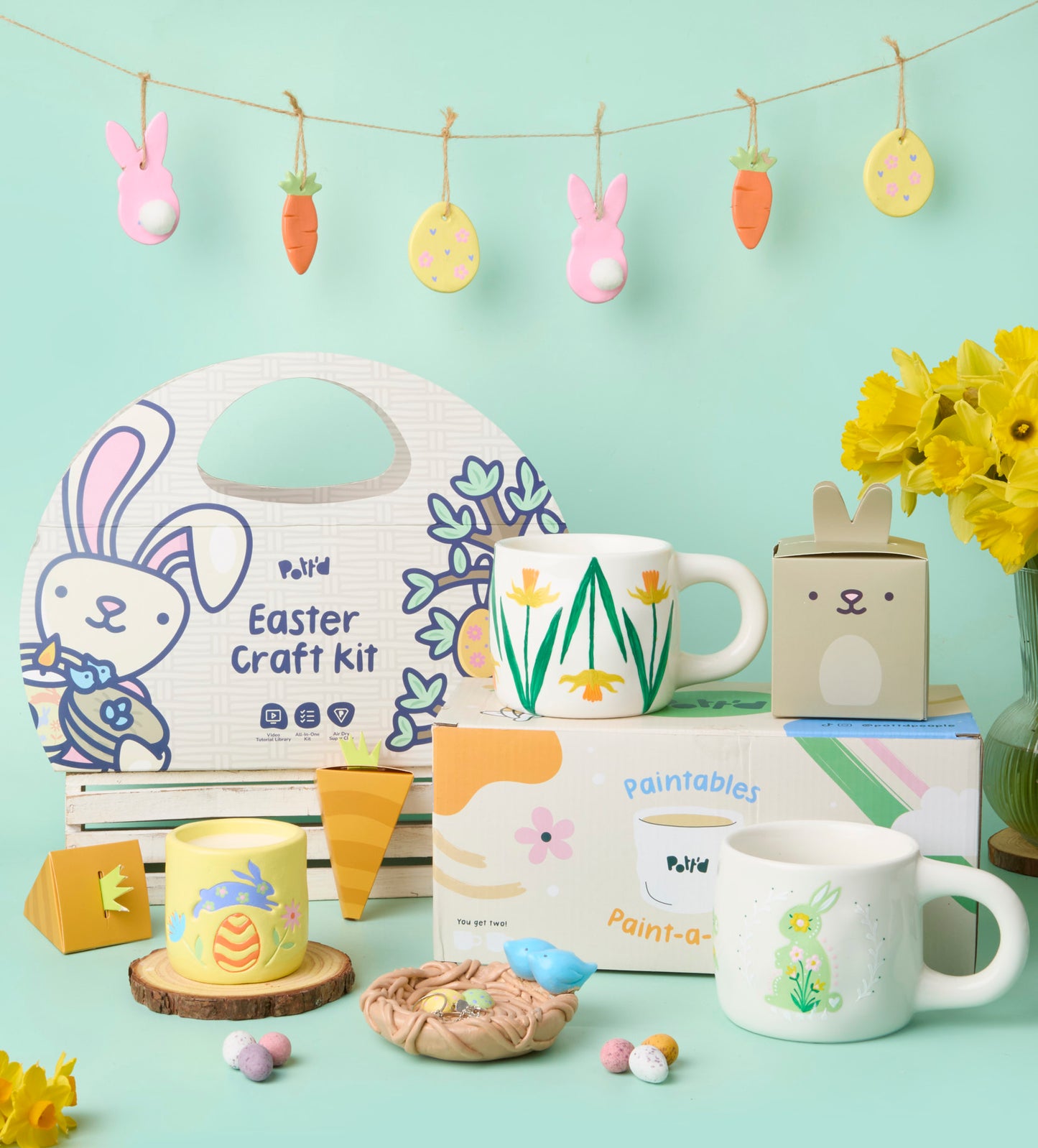 Creative Bunny Workshop: Easter Crafts & Mugs Bundle