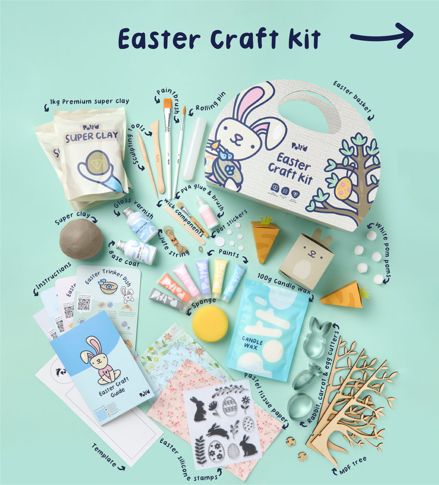 Creative Bunny Workshop: Easter Crafts & Mugs Bundle