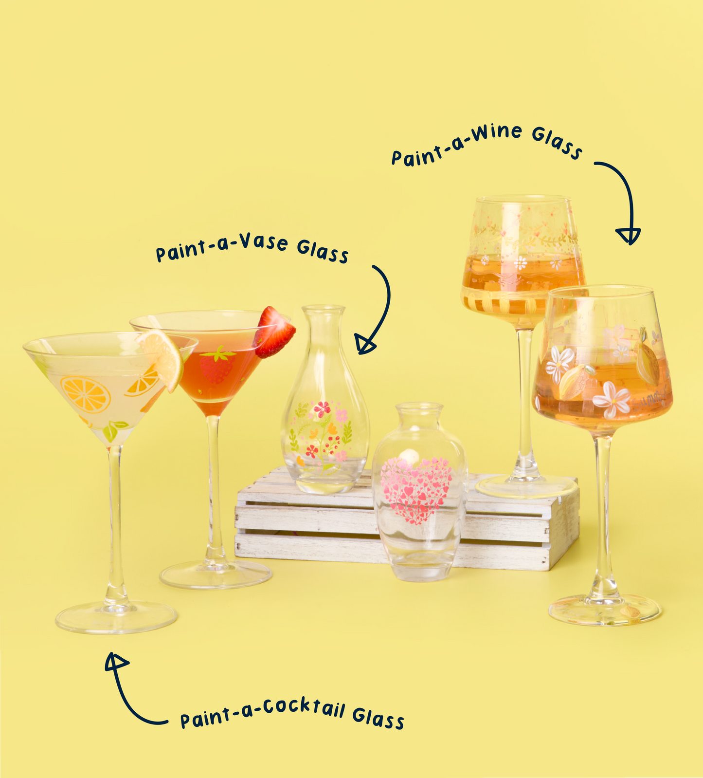 The Ultimate Glassware Bundle: Vase, Cocktail & Wine Glasses