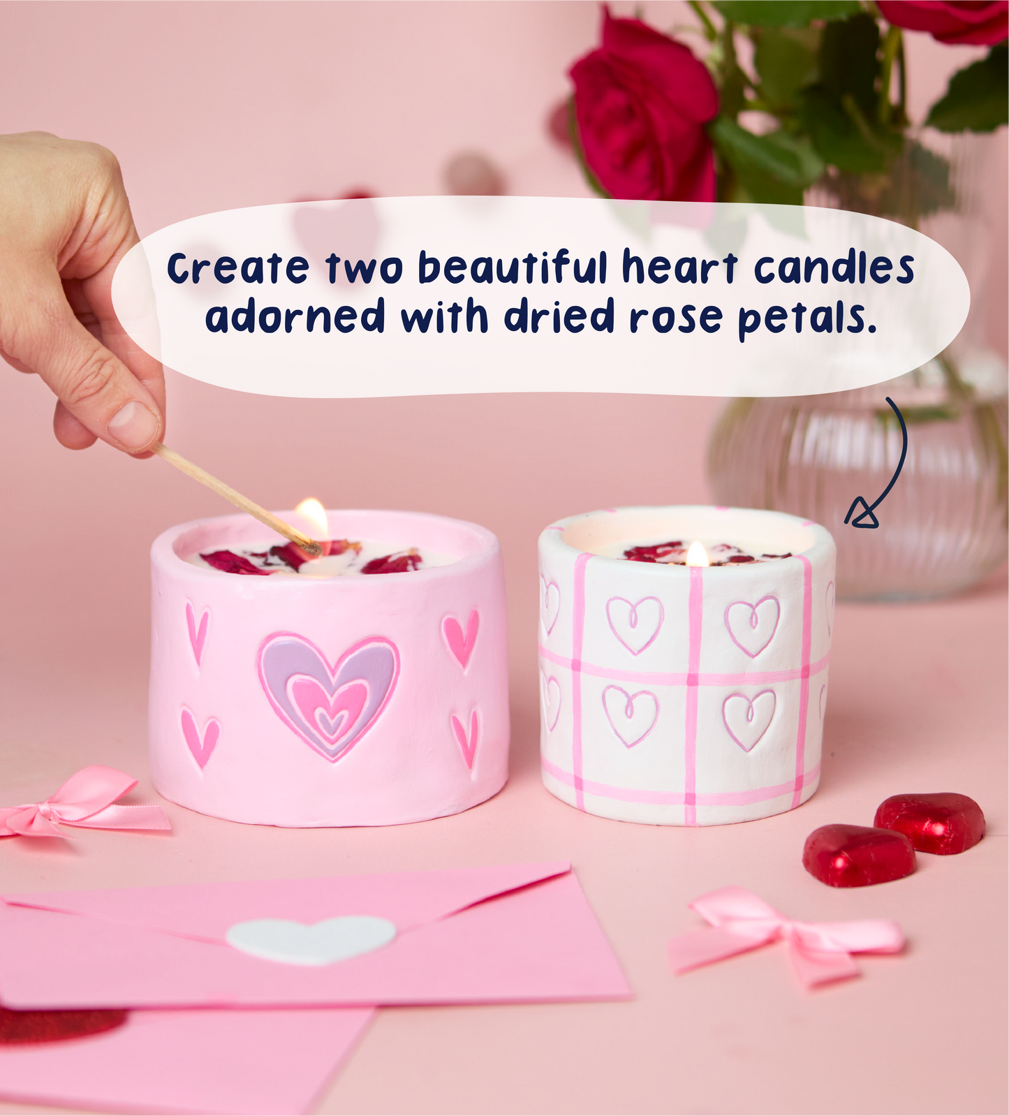 Love Heart Candle Making Kit