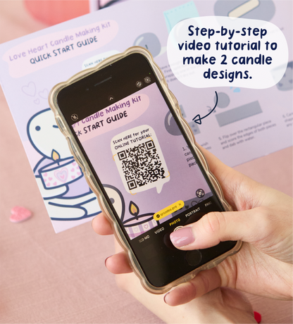 Love Heart Candle Making Kit