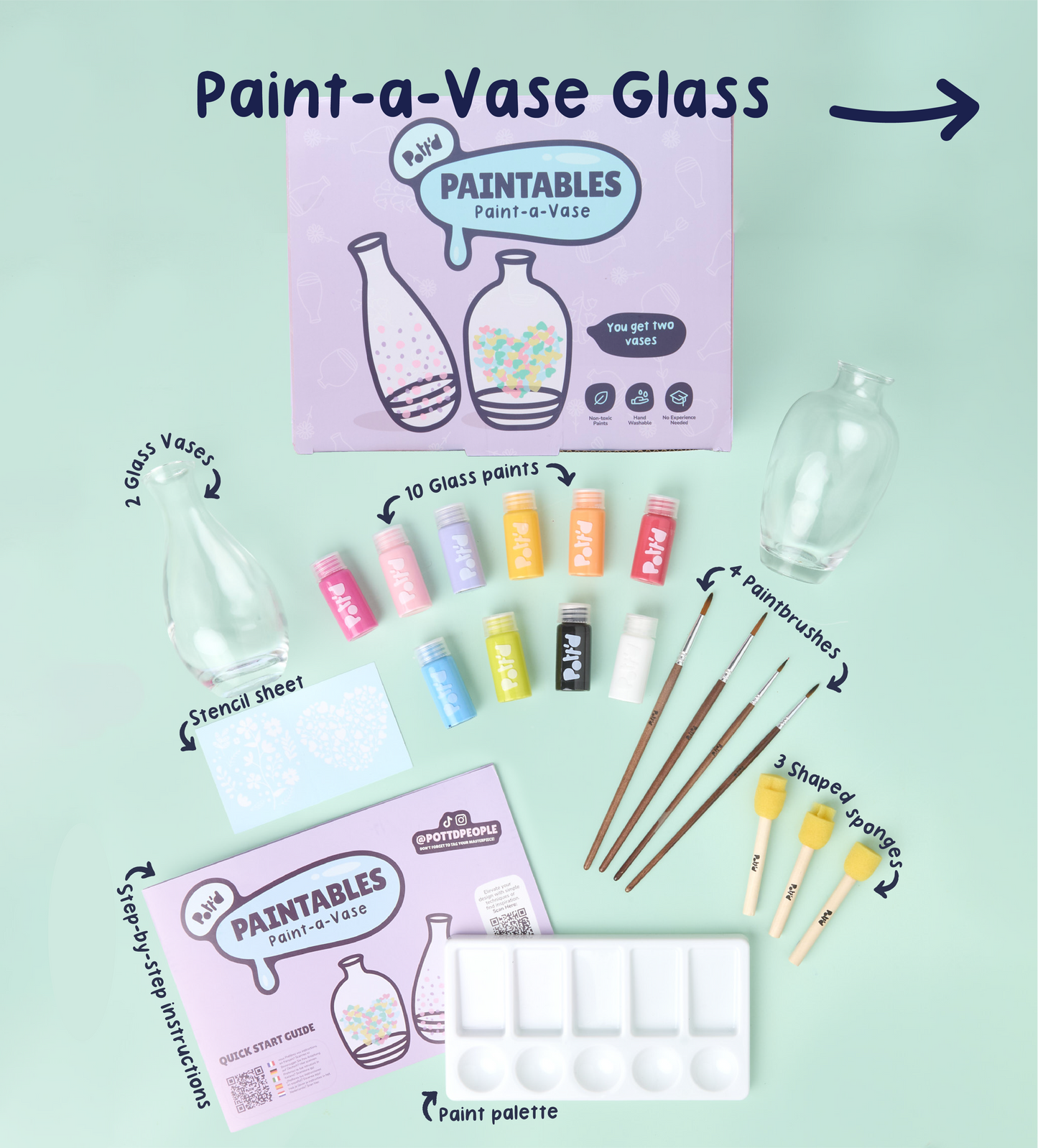 Ceramic & Glass Vase Painting Bundle