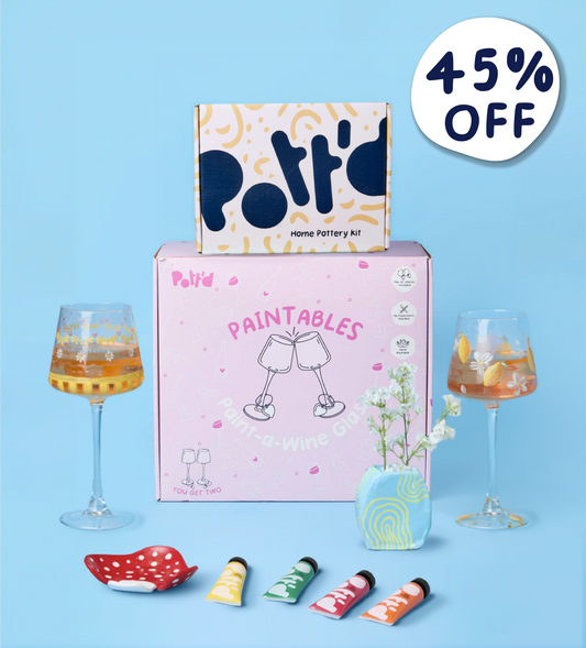 Wine & Pottery Night Bundle