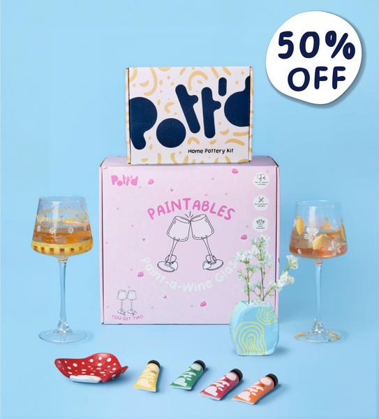 Wine & Pottery Night Bundle
