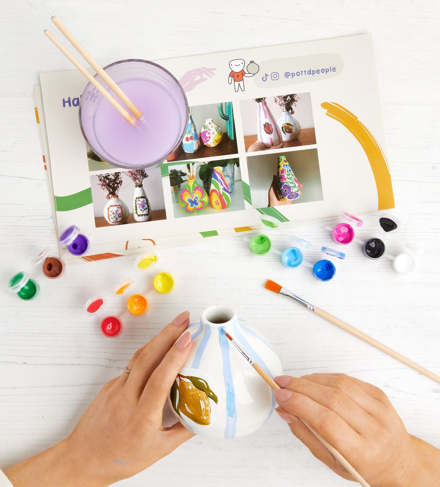Paintables Trio: Mug, Frame & Vase