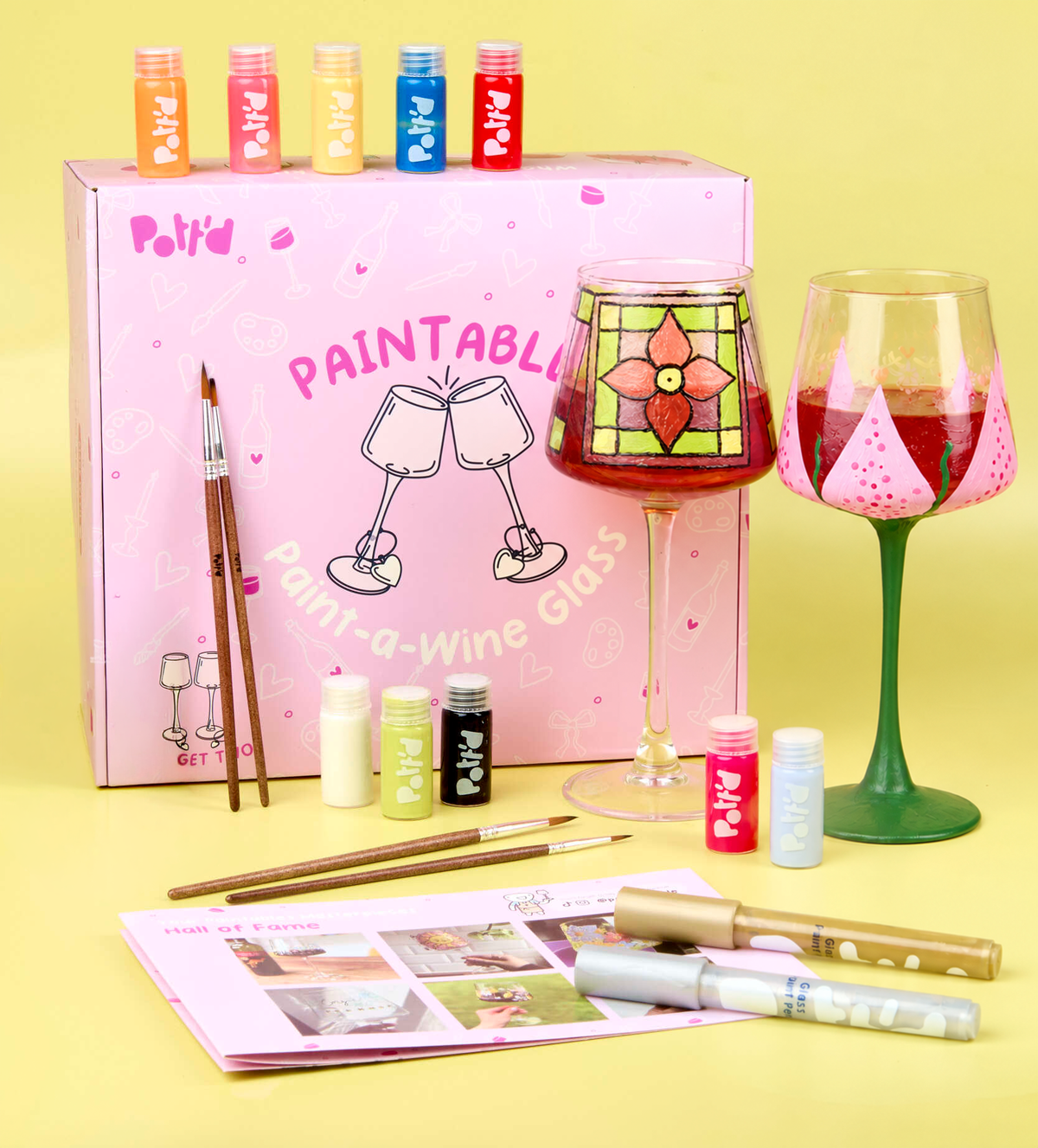 Mugs & Wine Glass Painting Bundle
